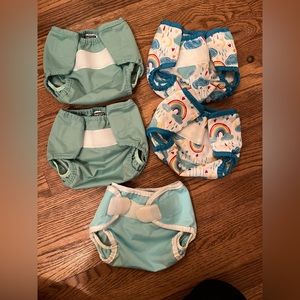 Lot of 5 Thirsties Cloth Diaper Covers